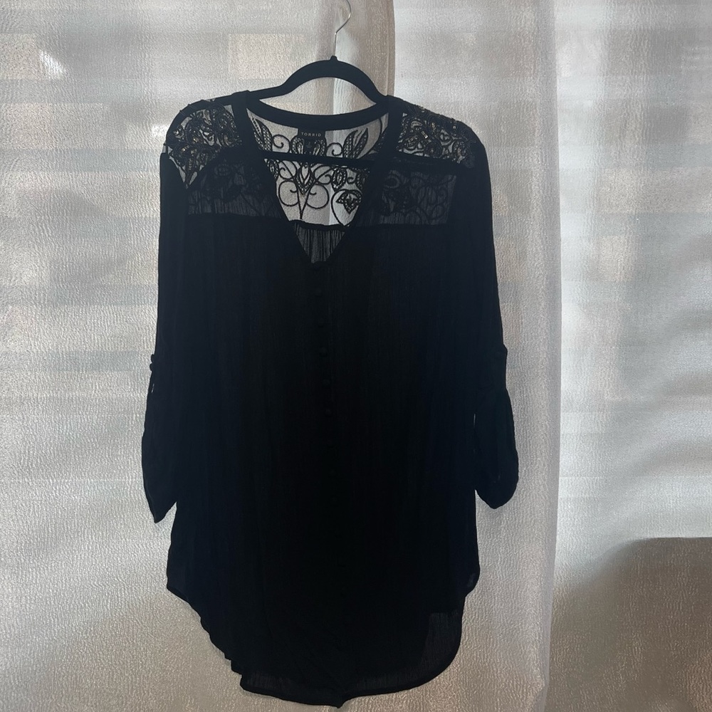 Torrid Perfect Black Blouse